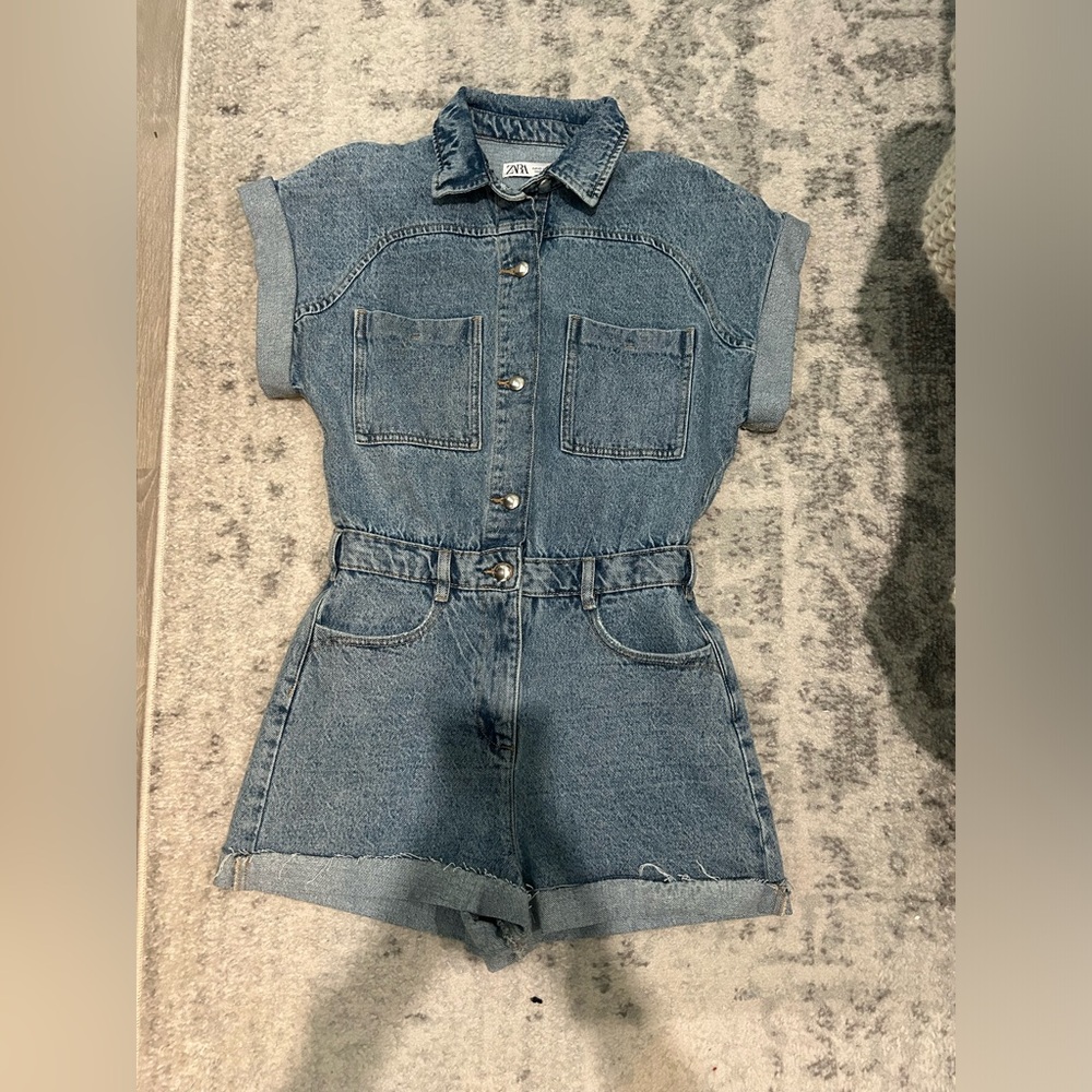 Denim Zara romper